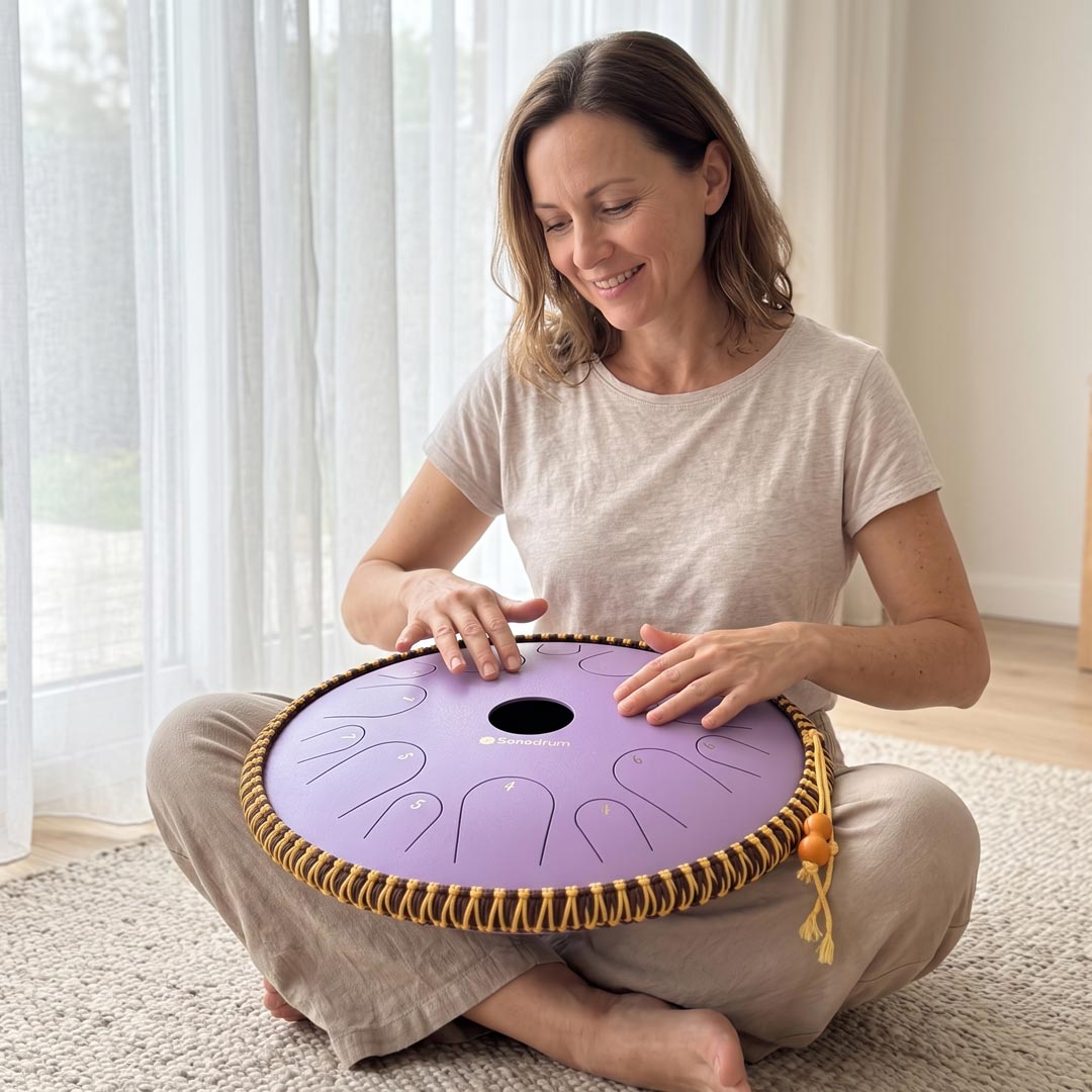 Sonodrum Zungentrommel - "Exclusive" - Handgefertigt - 38cm - 14 Zungen - C-Dur