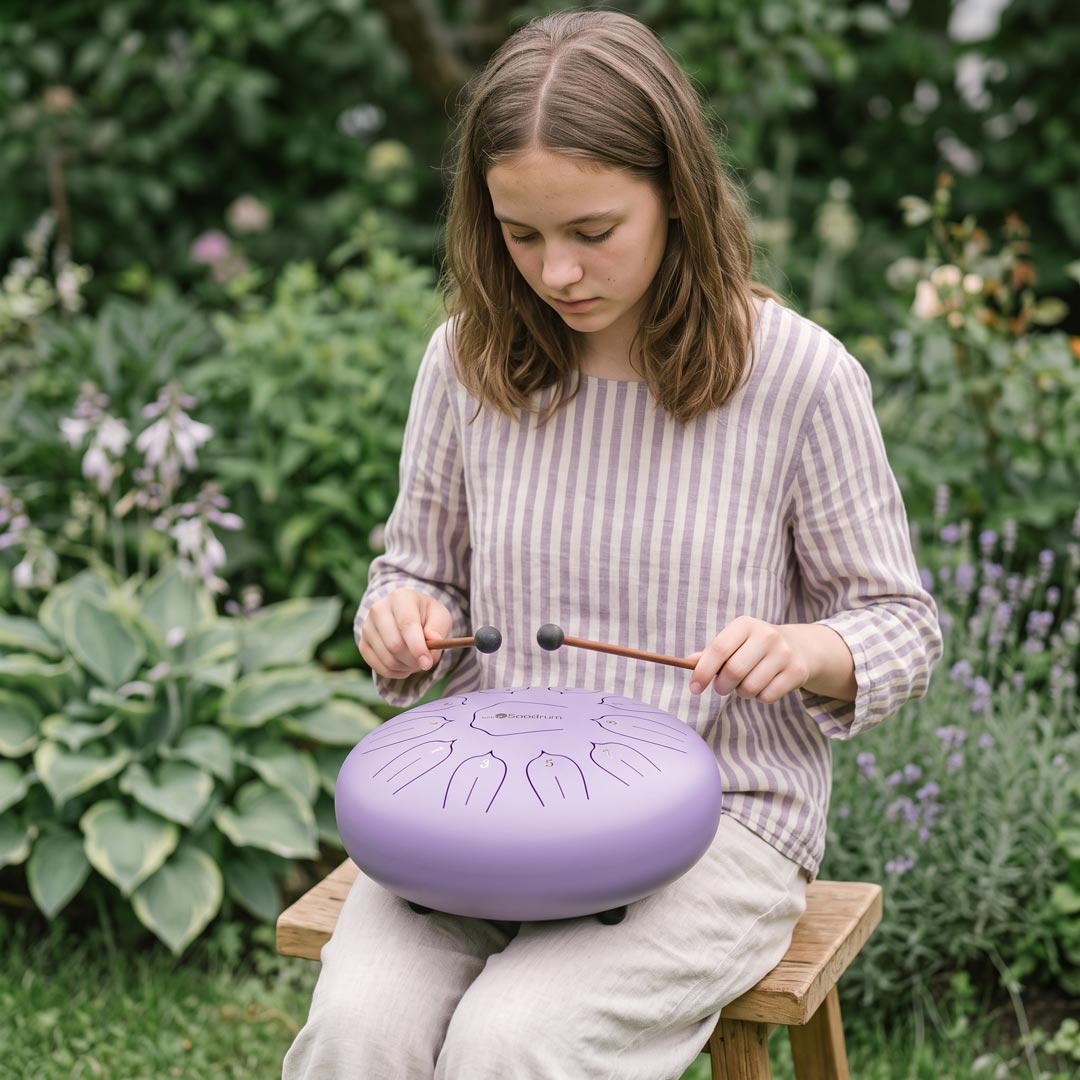 Sonodrum Zungentrommel - "Standard" - Handgefertigt - 30cm - 11 Zungen - D-Dur