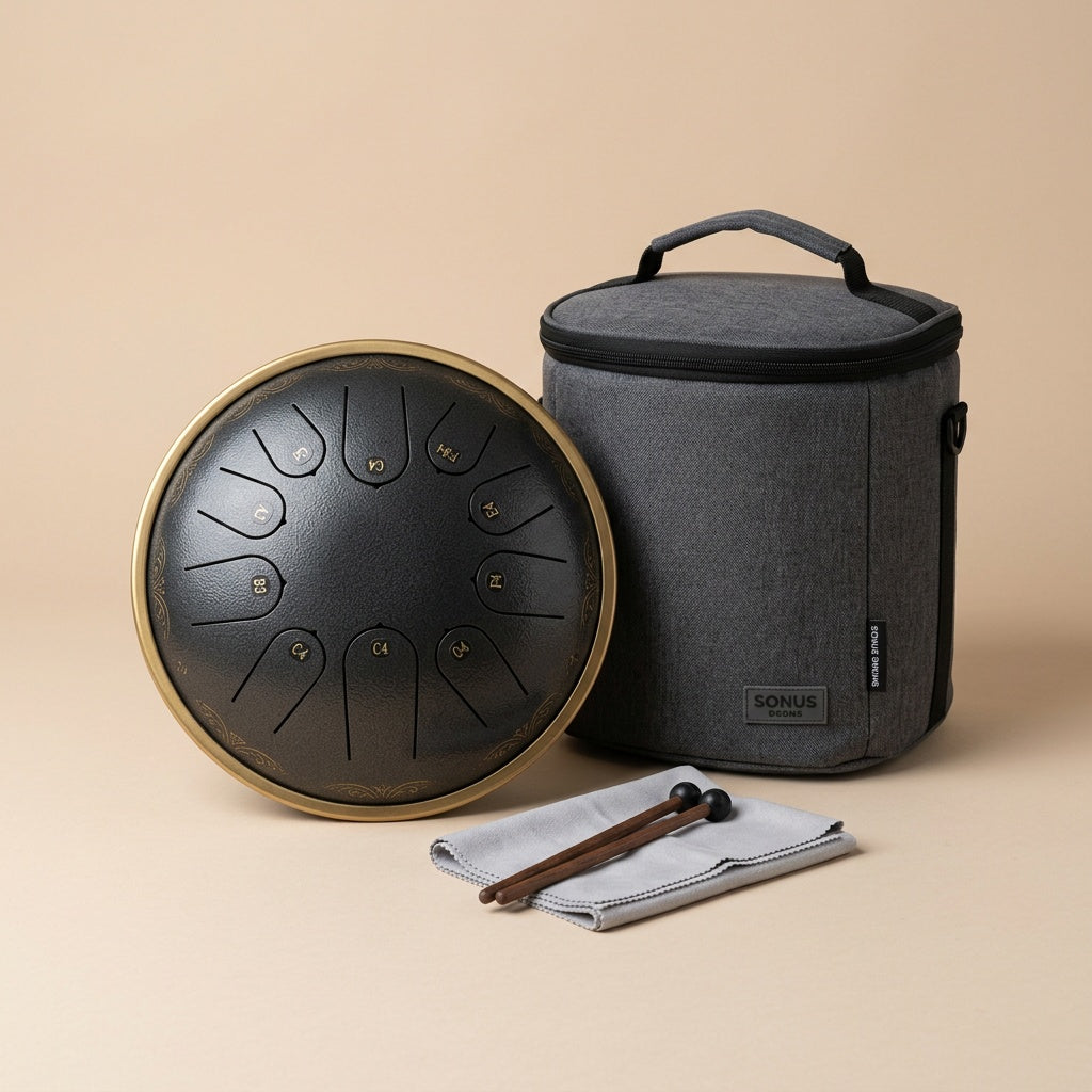 Einsteiger-Set — Tongue Drum + Tasche + Reinigungstuch