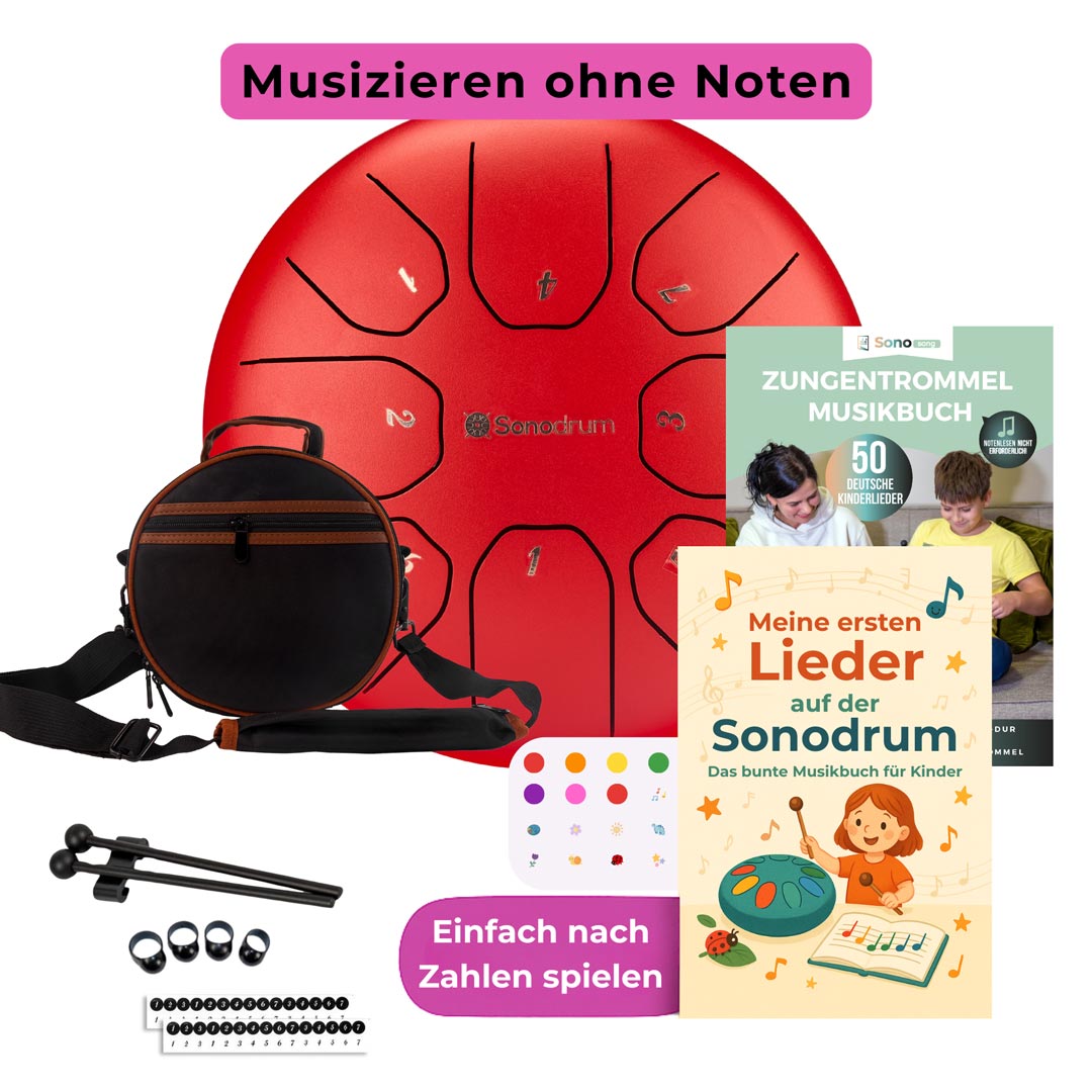 Sonodrum Zungentrommel - Kinder Starter Set - Standard 14 / 20 cm