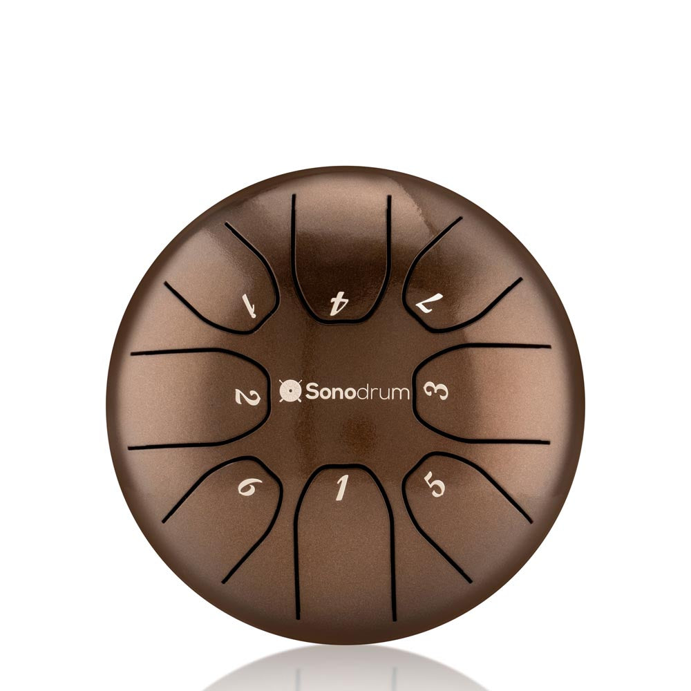 Sonodrum Zungentrommel - "Standard" - Handgefertigt - (14cm / 20cm) - 8 Zungen - C-Dur