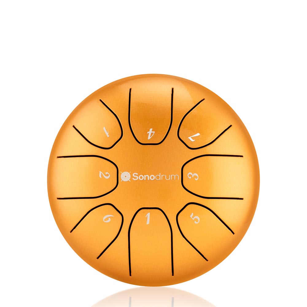 Sonodrum Zungentrommel - "Standard" - Handgefertigt - (14cm / 20cm) - 8 Zungen - C-Dur