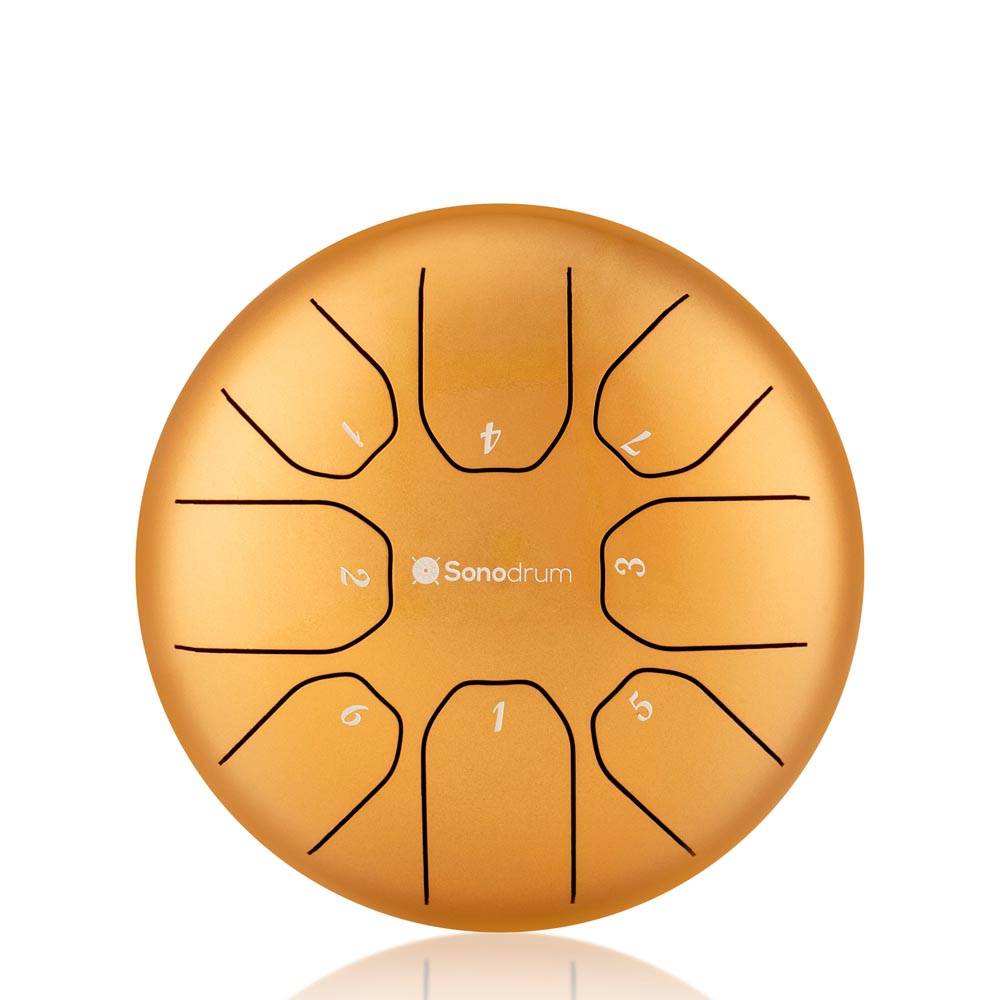 Sonodrum Zungentrommel - "Standard" - Handgefertigt - (14cm / 20cm) - 8 Zungen - C-Dur