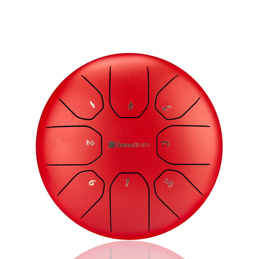Sonodrum „Standard“ Rhythmus-Set – Zungentrommel (14/20 cm) + Happy Beatz Lernkarten & Videokurs | Floh im Ohr TV