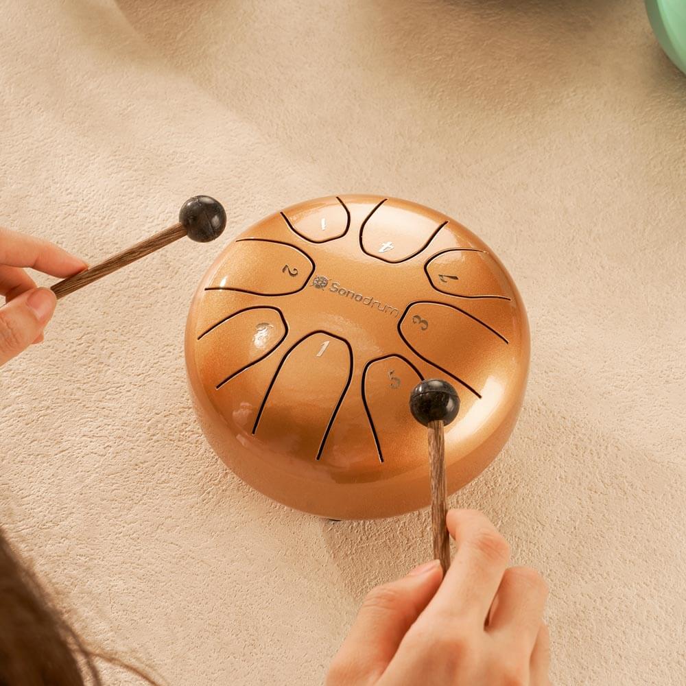 Sonodrum Zungentrommel - "Standard" - Handgefertigt - (14cm / 20cm) - 8 Zungen - C-Dur