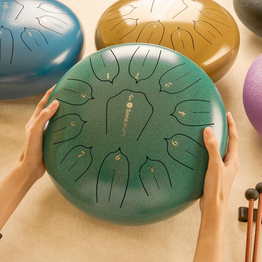 Sonodrum Zungentrommel - "Standard" - Handgefertigt - 30cm - 11 Zungen - D-Dur