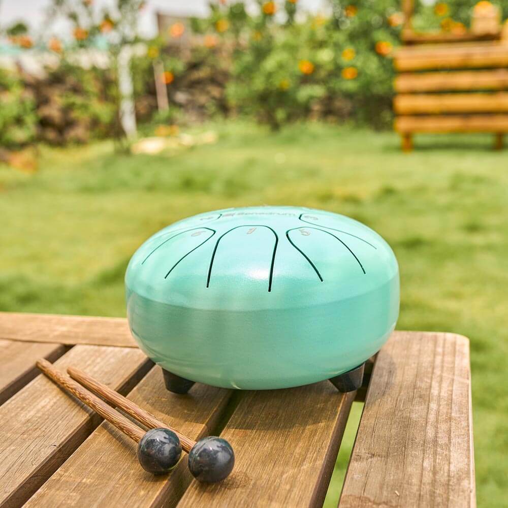 Sonodrum Zungentrommel - "Standard" - Handgefertigt - (14cm / 20cm) - 8 Zungen - C-Dur