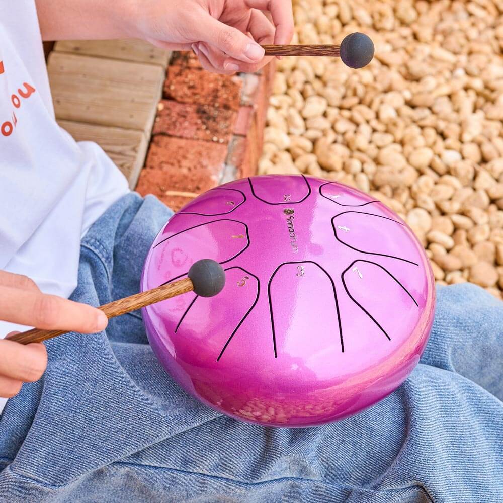 Sonodrum Zungentrommel - "Standard" - Handgefertigt - (14cm / 20cm) - 8 Zungen - C-Dur