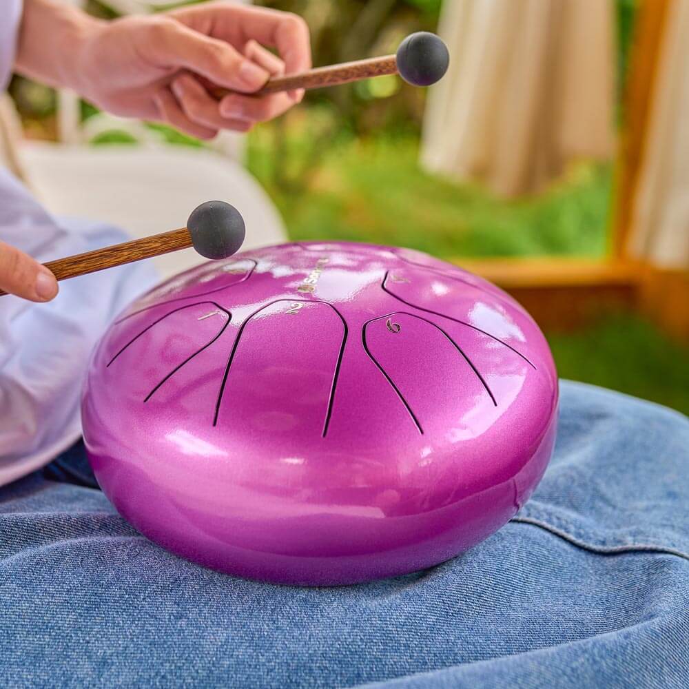 Sonodrum Zungentrommel - "Standard" - Handgefertigt - (14cm / 20cm) - 8 Zungen - C-Dur