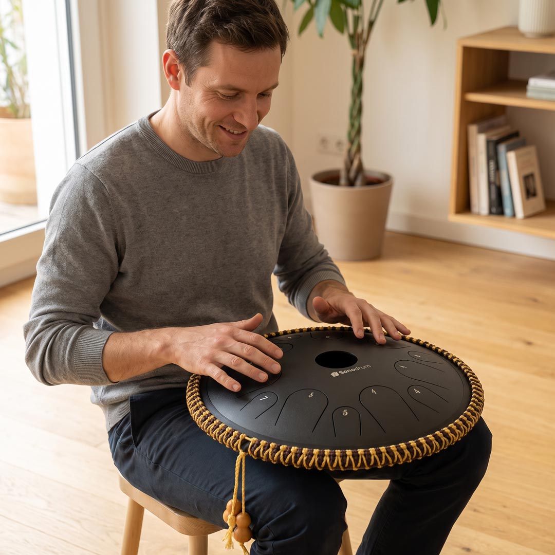 Sonodrum Zungentrommel - "Exclusive" - Handgefertigt - 38cm - 14 Zungen - C-Dur