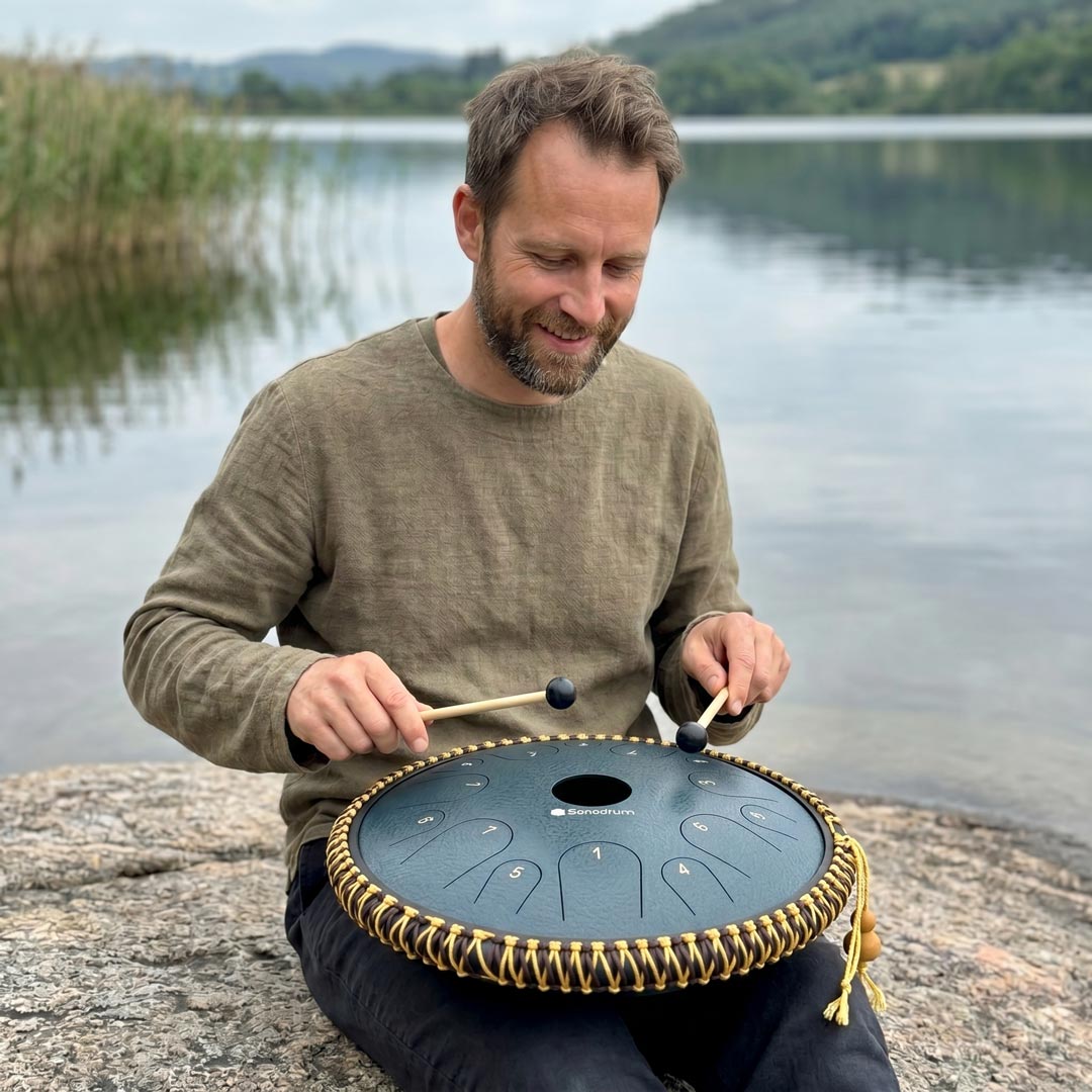 Sonodrum Zungentrommel - "Exclusive" - Handgefertigt - 38cm - 14 Zungen - C-Dur