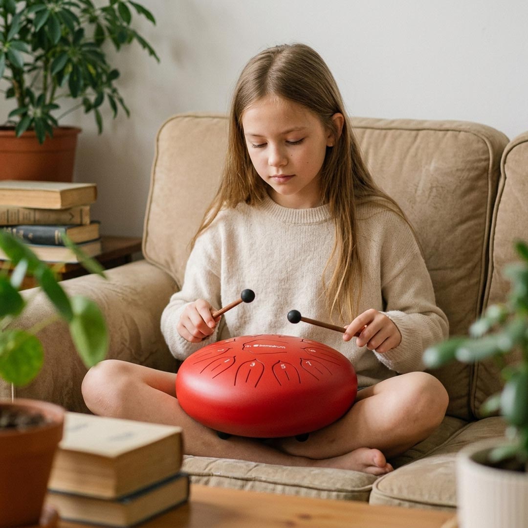 Sonodrum Zungentrommel - "Standard" - Handgefertigt - 30cm - 11 Zungen - D-Dur
