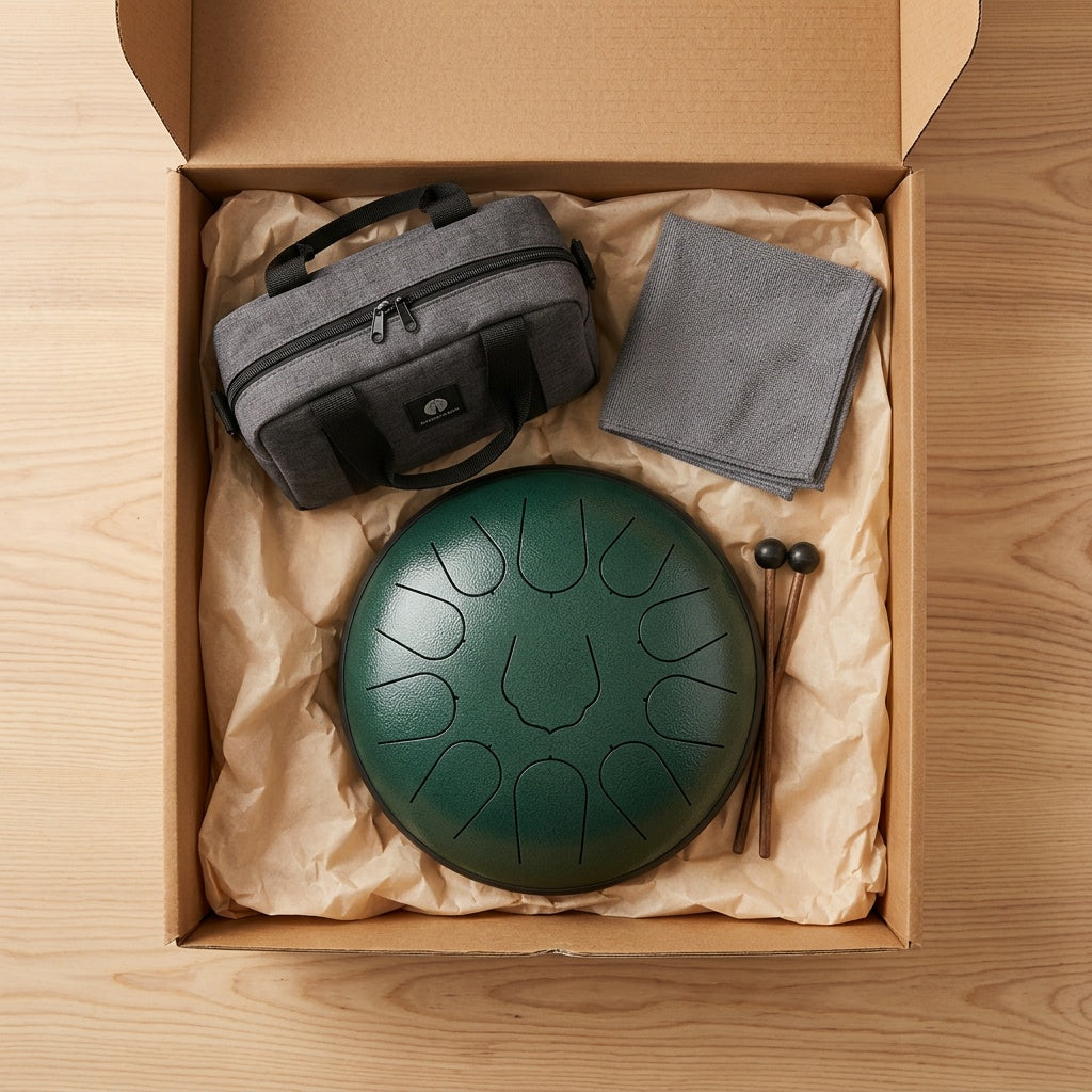 Einsteiger-Set — Tongue Drum + Tasche + Reinigungstuch
