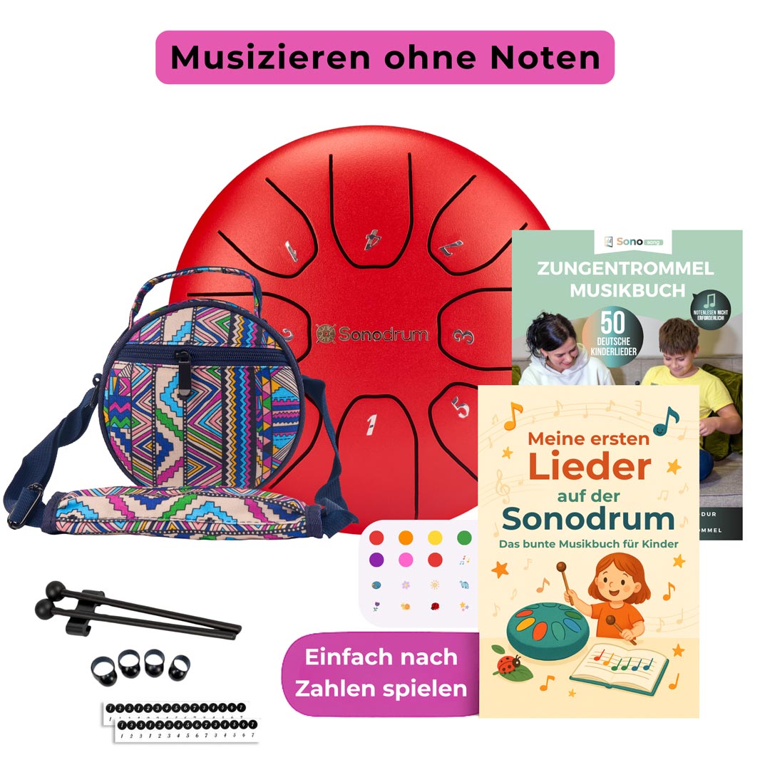 Sonodrum Zungentrommel - Kinder Starter Set - Standard 14 / 20 cm