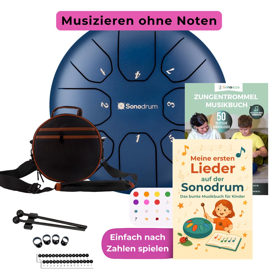 Sonodrum Zungentrommel - Kinder Starter Set - Standard 14 / 20 cm