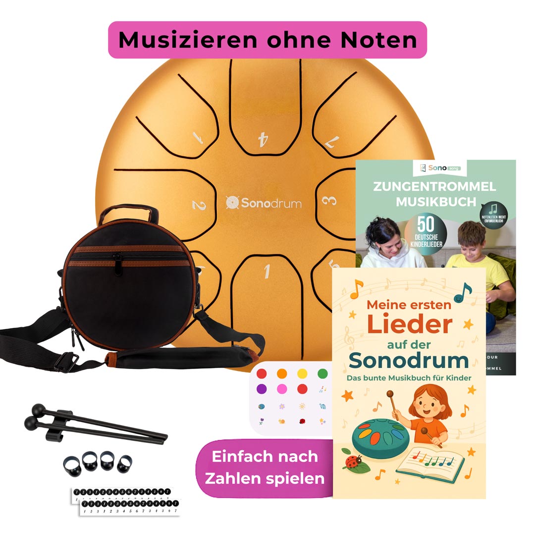 Sonodrum Zungentrommel - Kinder Starter Set - Standard 14 / 20 cm