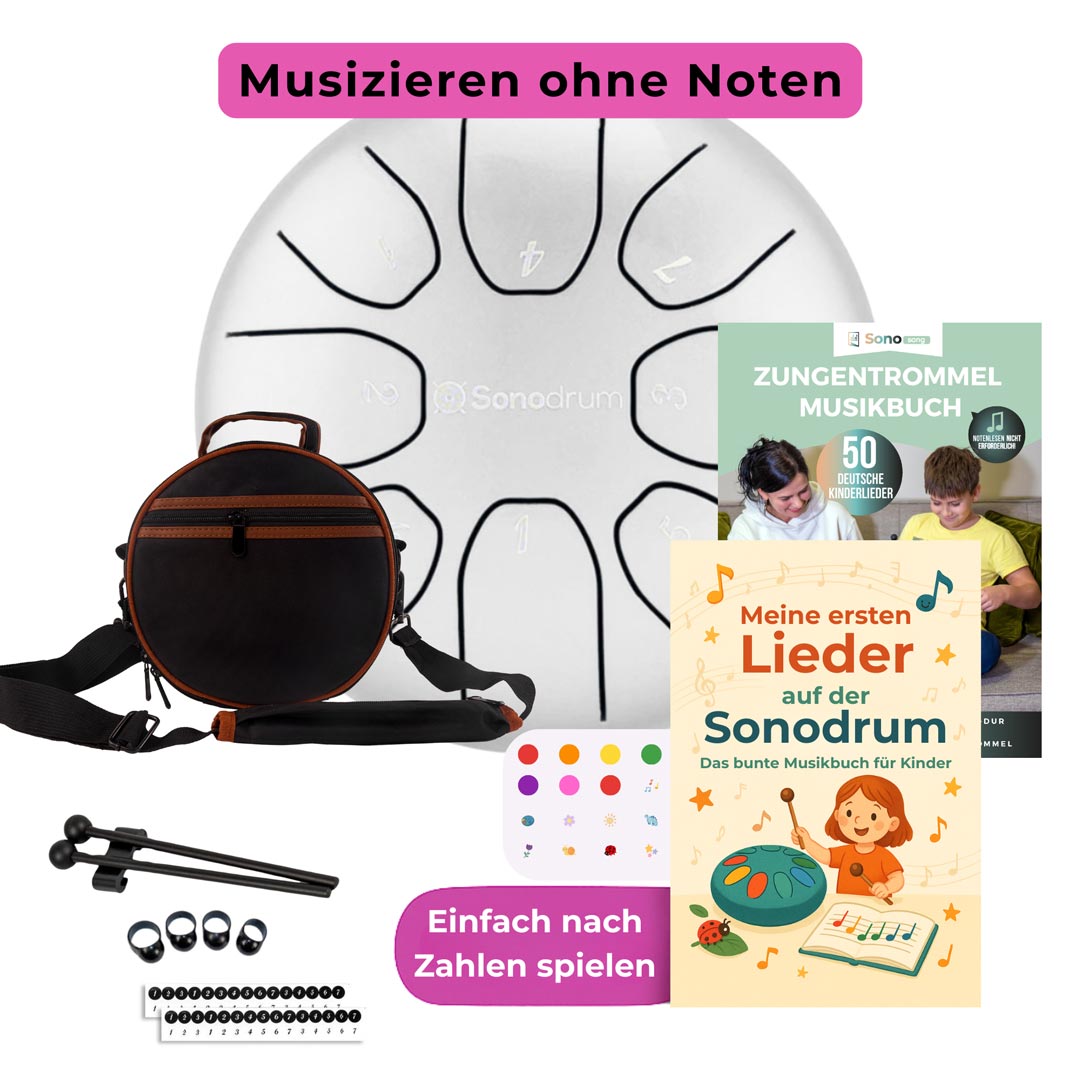 Sonodrum Zungentrommel - Kinder Starter Set - Standard 14 / 20 cm