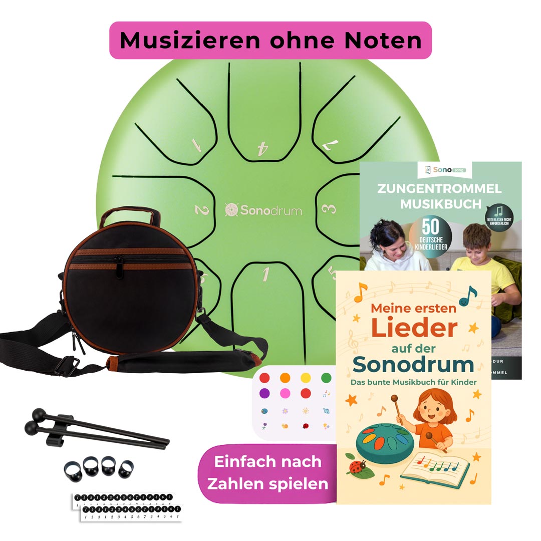 Sonodrum Zungentrommel - Kinder Starter Set - Standard 14 / 20 cm