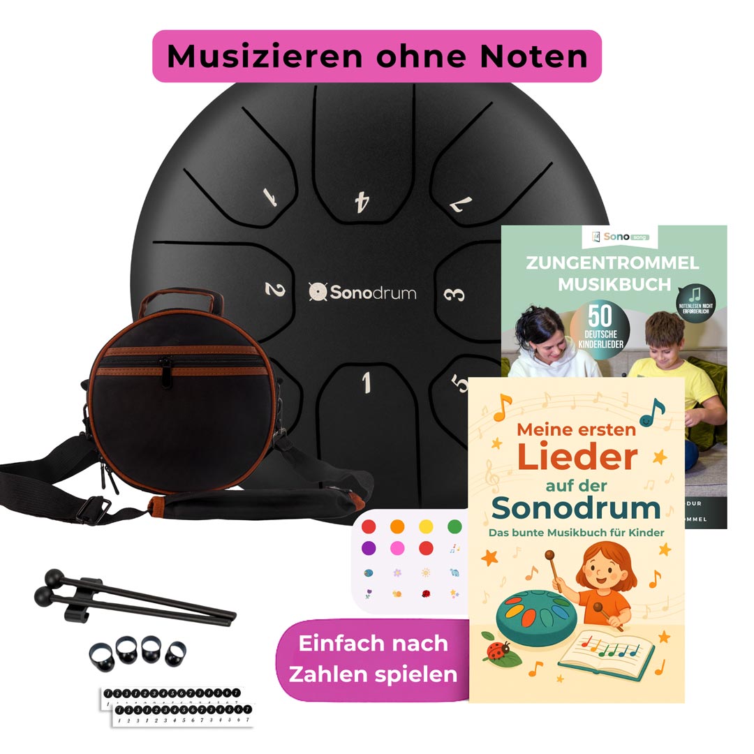 Sonodrum Zungentrommel - Kinder Starter Set - Standard 14 / 20 cm