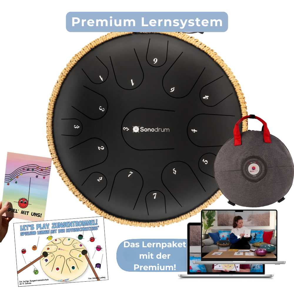 Sonodrum - Premium 15 Zungen Paket - Let’s Play Zungentrommel & Notenschnutzies - Floh im Ohr TV