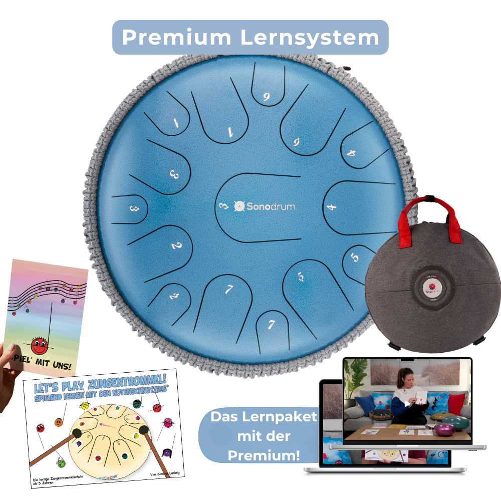 Sonodrum - Premium 15 Zungen Paket - Let’s Play Zungentrommel & Notenschnutzies - Floh im Ohr TV