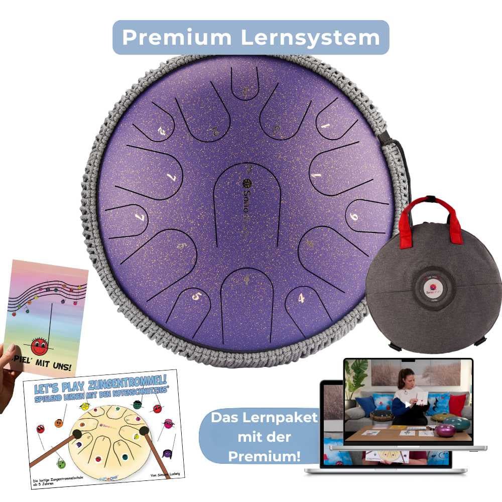 Sonodrum - Premium 15 Zungen Paket - Let’s Play Zungentrommel & Notenschnutzies - Floh im Ohr TV