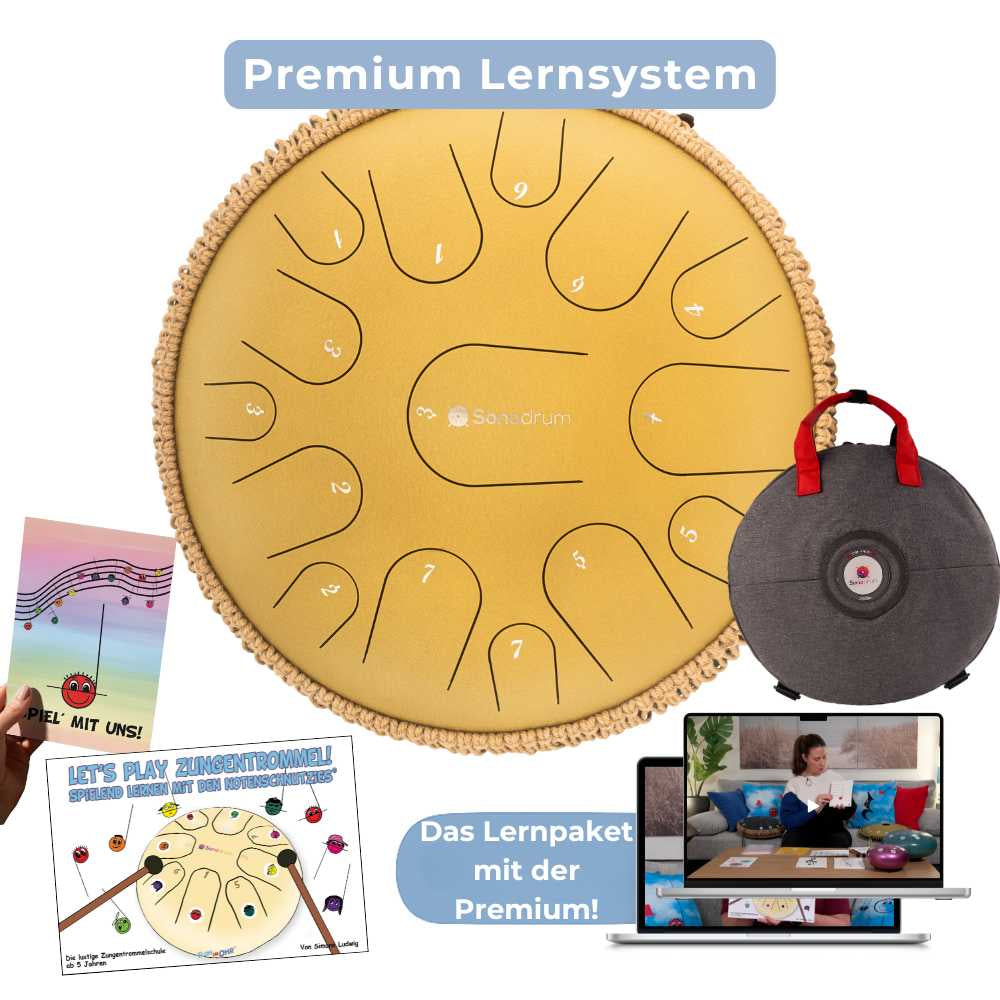 Sonodrum - Premium 15 Zungen Paket - Let’s Play Zungentrommel & Notenschnutzies - Floh im Ohr TV