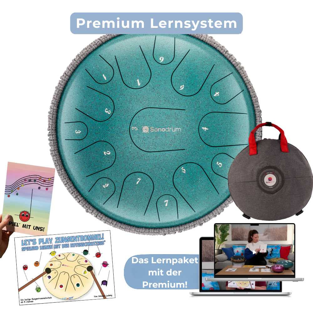 Sonodrum - Premium 15 Zungen Paket - Let’s Play Zungentrommel & Notenschnutzies - Floh im Ohr TV