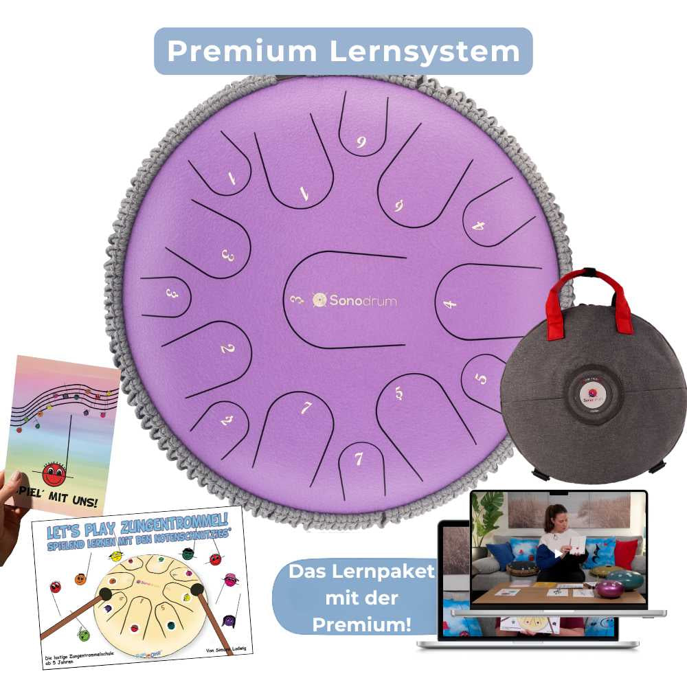 Sonodrum - Premium 15 Zungen Paket - Let’s Play Zungentrommel & Notenschnutzies - Floh im Ohr TV