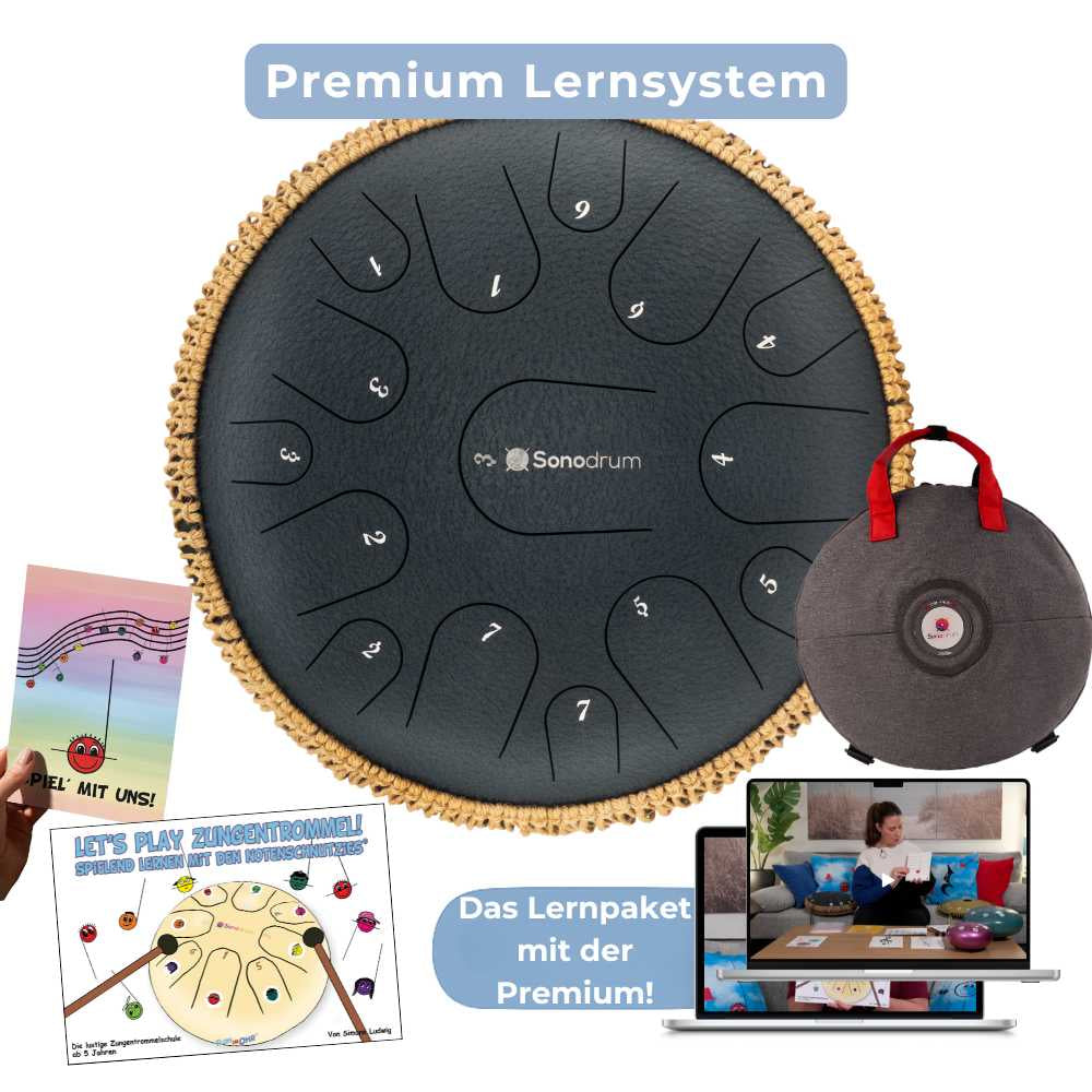 Sonodrum - Premium 15 Zungen Paket - Let’s Play Zungentrommel & Notenschnutzies - Floh im Ohr TV