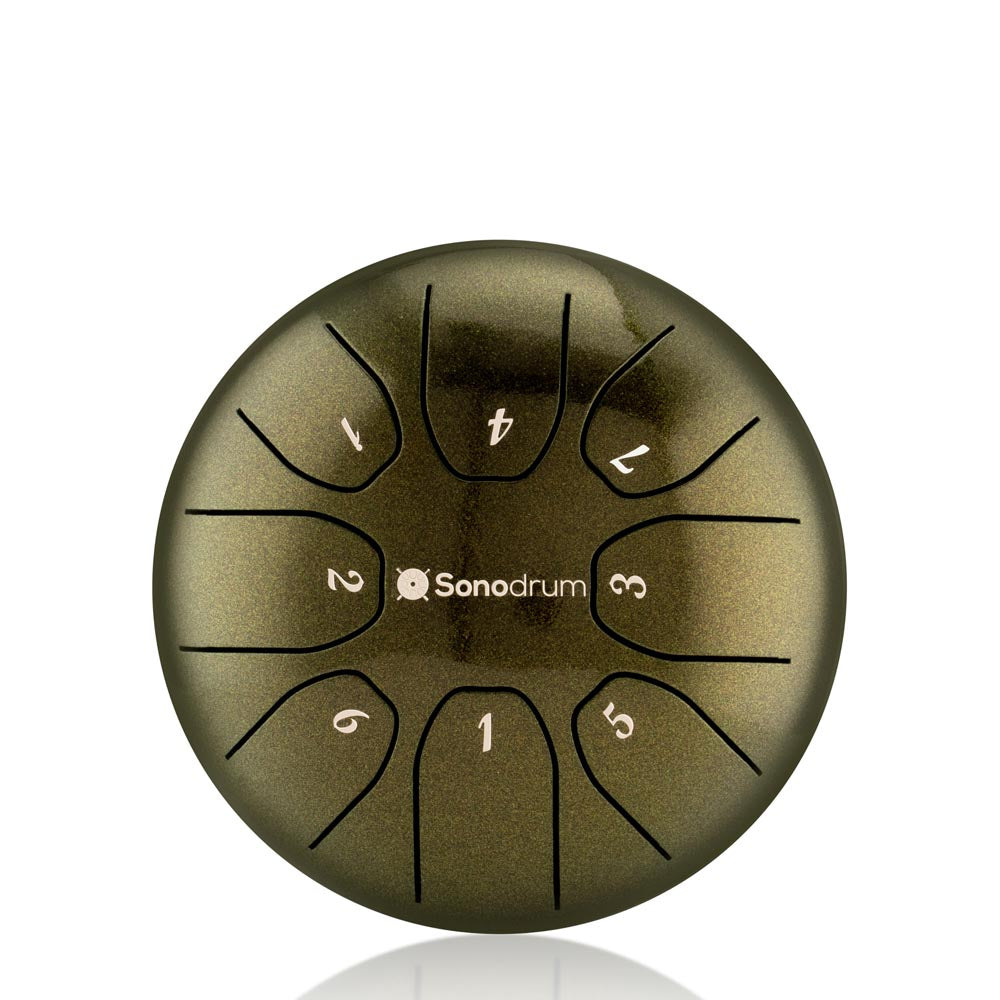 Sonodrum Zungentrommel - "Standard" - Handgefertigt - (14cm / 20cm) - 8 Zungen - C-Dur