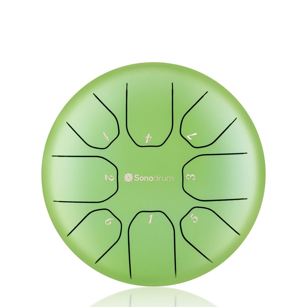 Sonodrum „Standard“ Rhythmus-Set – Zungentrommel (14/20 cm) + Happy Beatz Lernkarten & Videokurs | Floh im Ohr TV