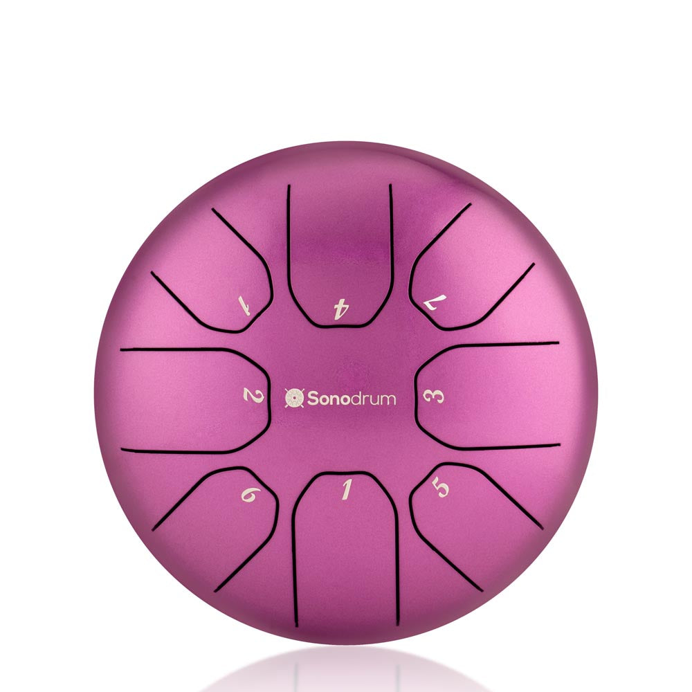 Sonodrum „Standard“ Rhythmus-Set – Zungentrommel (14/20 cm) + Happy Beatz Lernkarten & Videokurs | Floh im Ohr TV