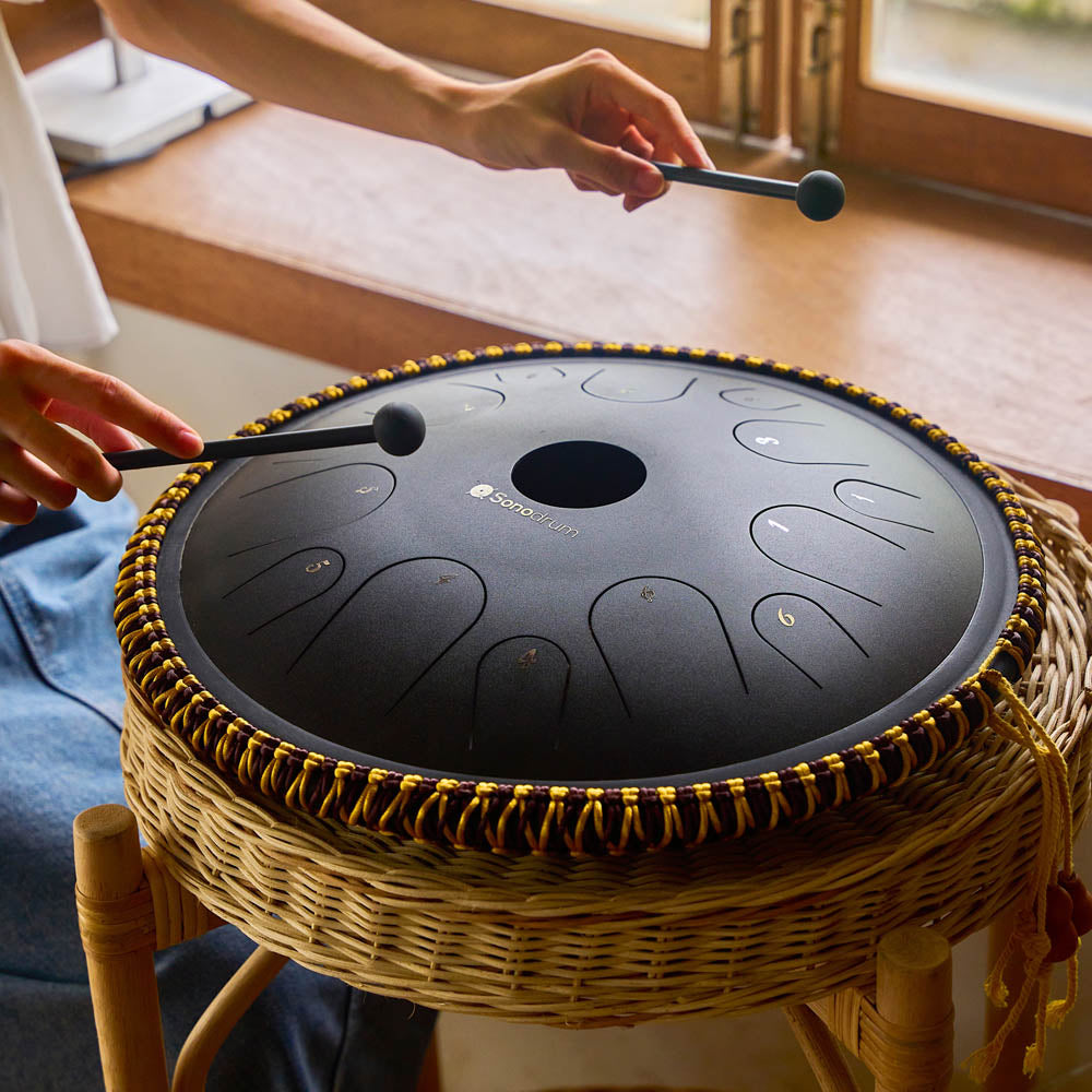 Sonodrum Zungentrommel - "Exclusive" - Handgefertigt - 38cm - 14 Zungen - C-Dur