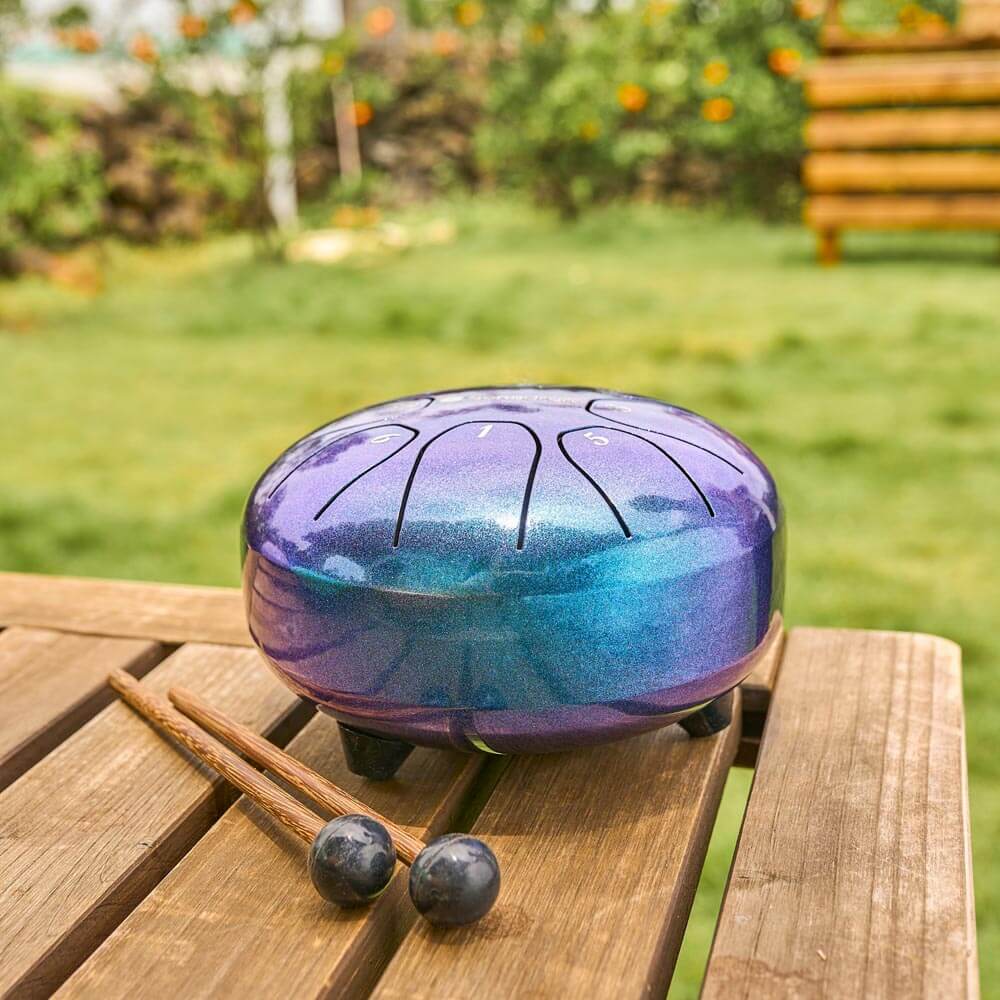 Sonodrum Zungentrommel - "Standard" - Handgefertigt - (14cm / 20cm) - 8 Zungen - C-Dur