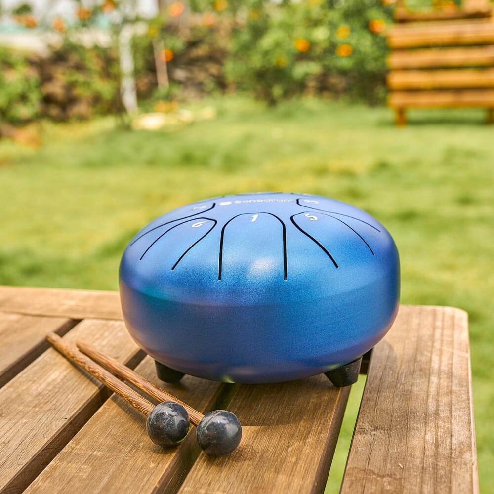 Sonodrum Zungentrommel - "Standard" - Handgefertigt - (14cm / 20cm) - 8 Zungen - C-Dur