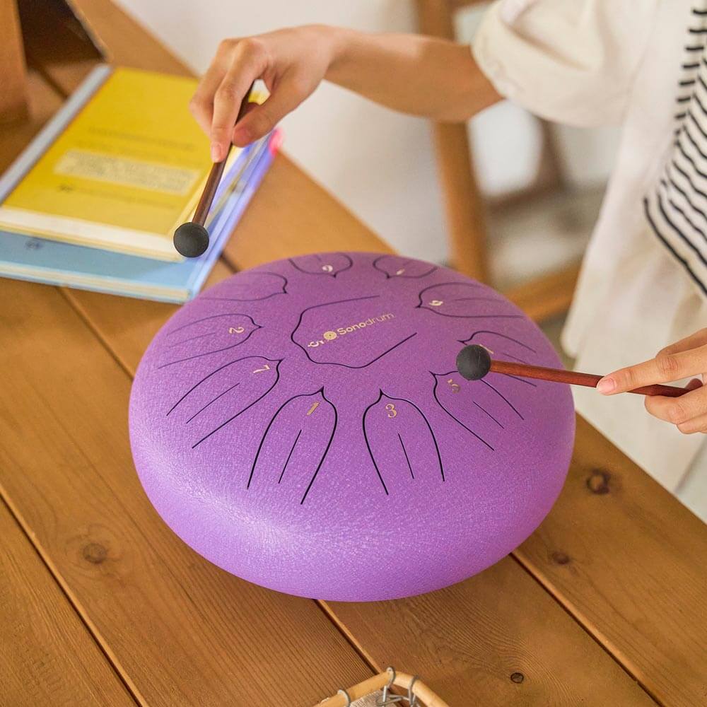 Sonodrum Zungentrommel - "Standard" - Handgefertigt - 30cm - 11 Zungen - D-Dur