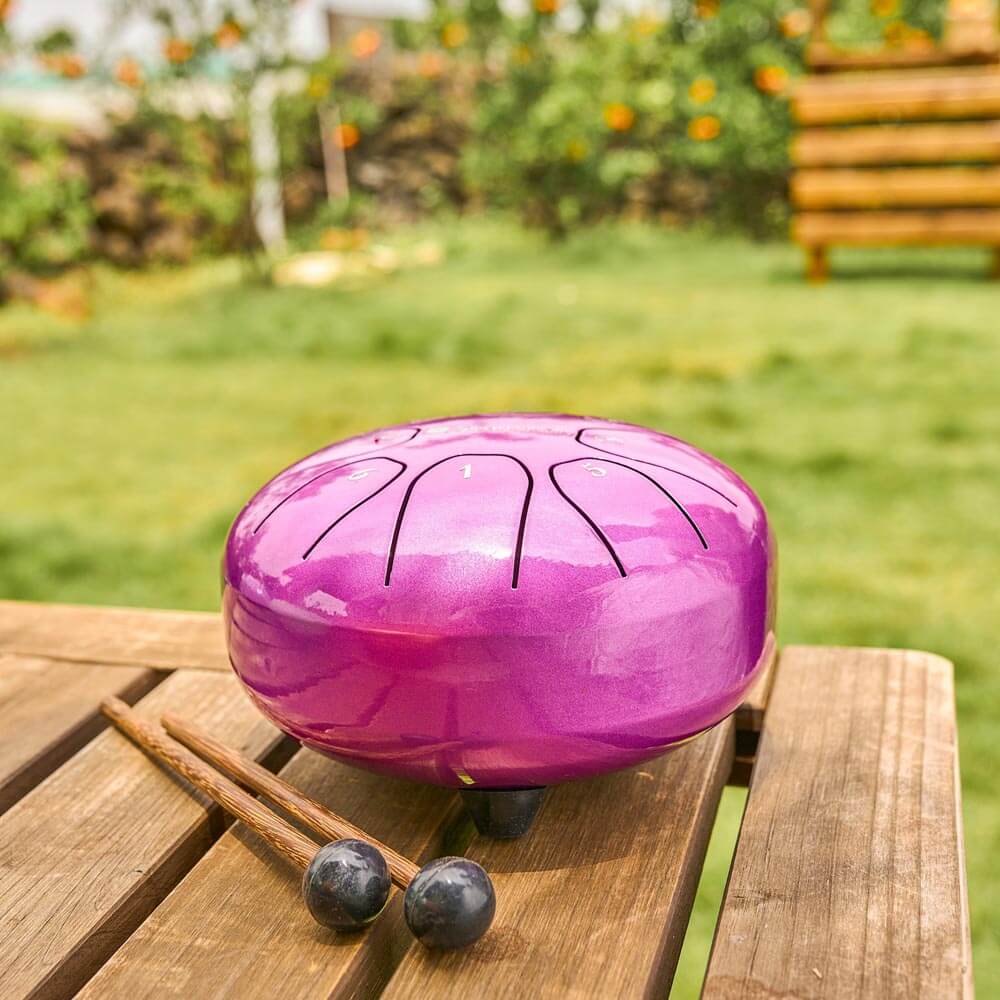 Sonodrum Zungentrommel - "Standard" - Handgefertigt - (14cm / 20cm) - 8 Zungen - C-Dur