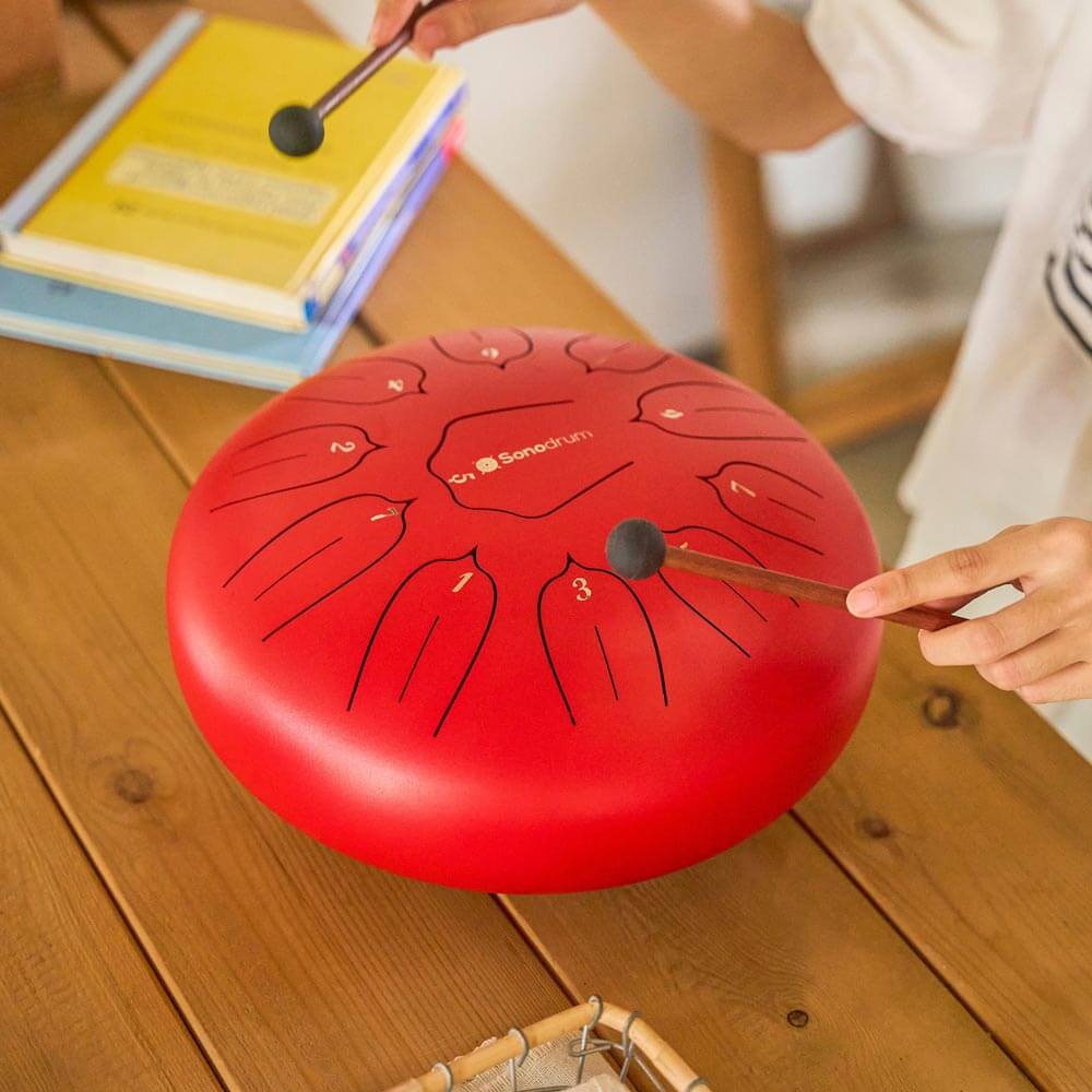 Sonodrum Zungentrommel - "Standard" - Handgefertigt - 30cm - 11 Zungen - D-Dur
