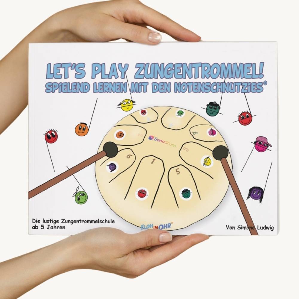 Sonodrum - Exclusive 14 Zungen Set - Let’s Play Zungentrommel, Notenschnutzies & Happy Beatz  - Floh im Ohr TV