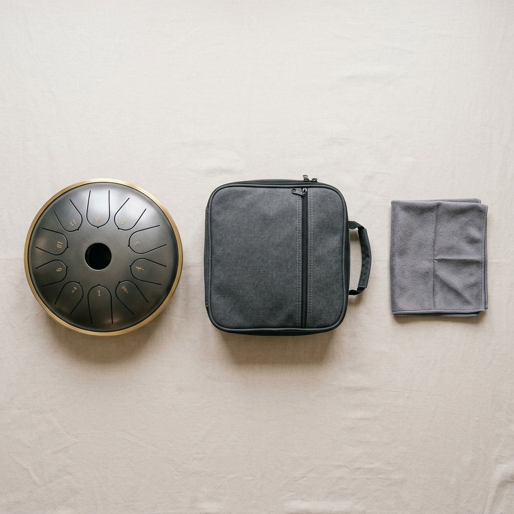 Einsteiger-Set — Tongue Drum + Tasche + Reinigungstuch