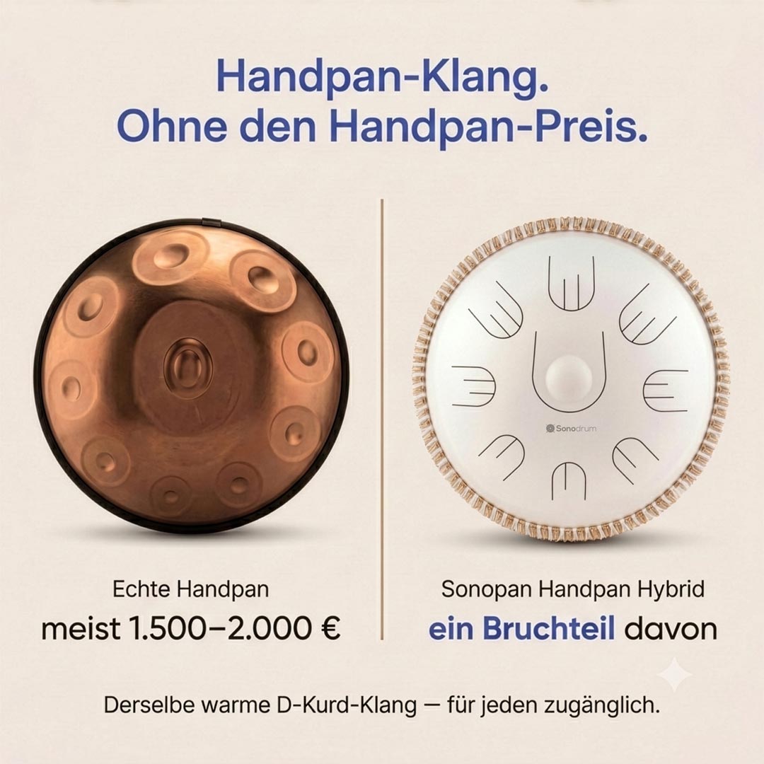 Sonodrum Entspannungs Starter Set – Handpan Hybrid Edition